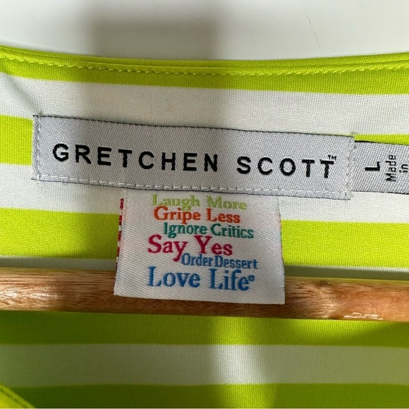 Gretchen Scott Designs The Hinkley Jersey Split Neck Dress Size Large - Picture 5 of 8